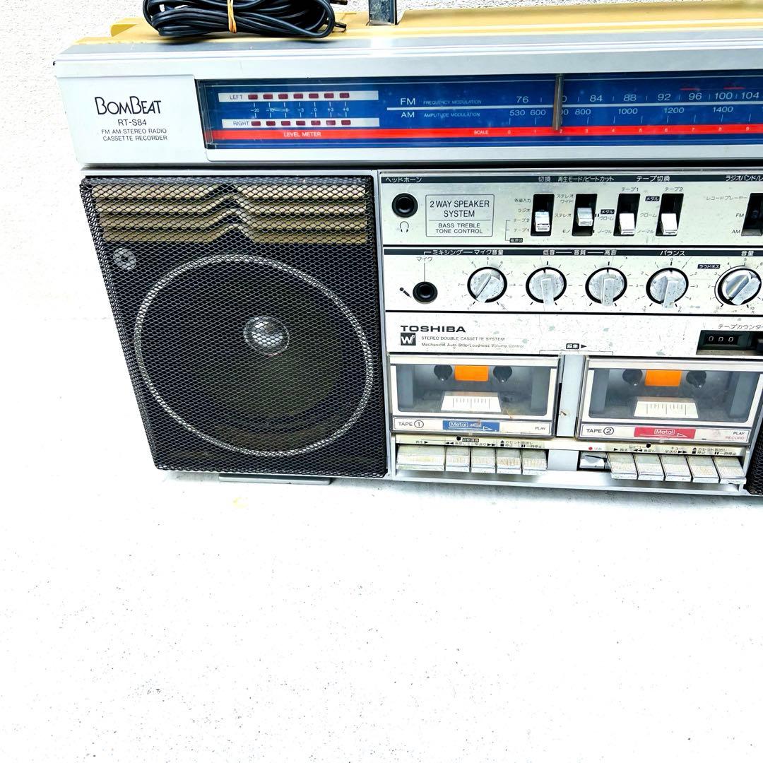 TOSHIBA BOMBEAT RT-S84 ラジカセステレオラジオカセット