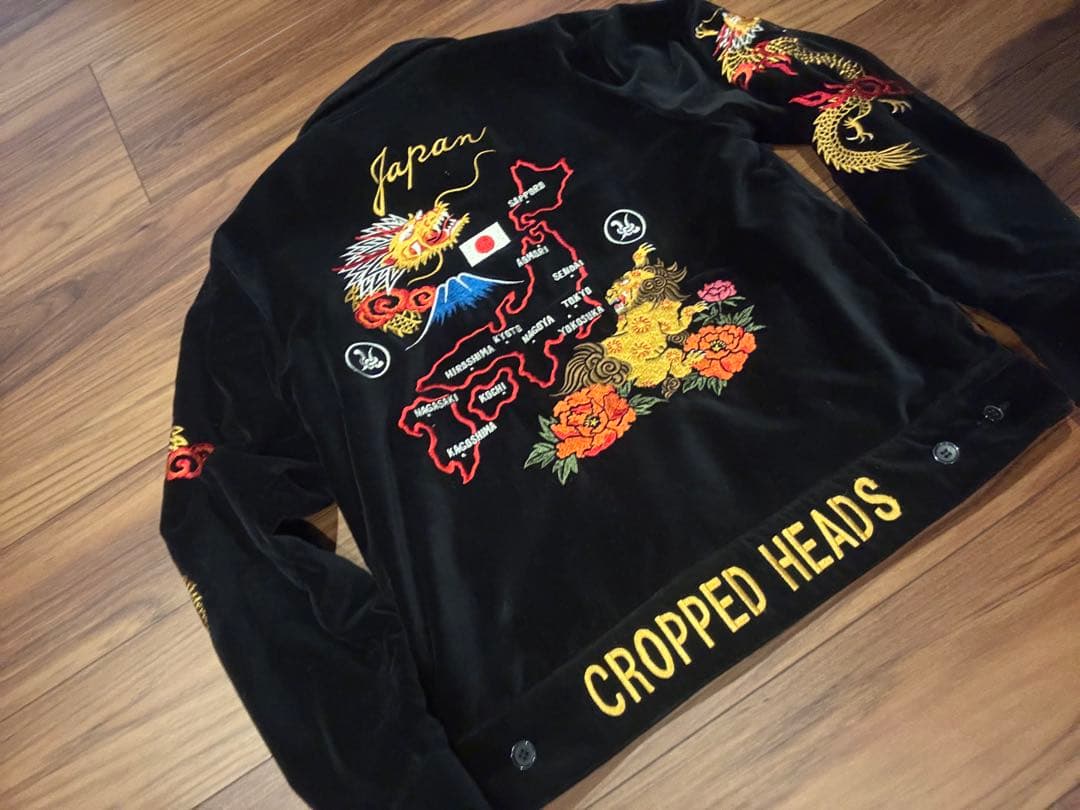 Cropped Heads スカジャン ベロア ジャケット