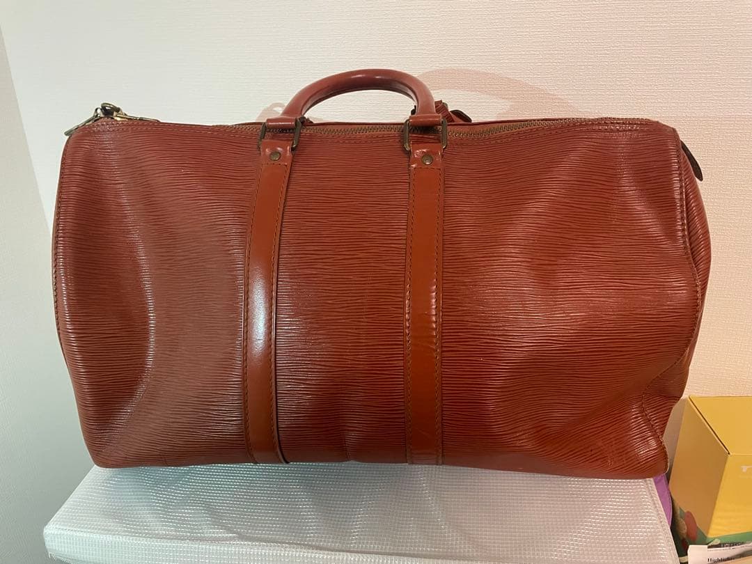 ルイヴィトン・エピレザー ボストンバッグ ブラウン