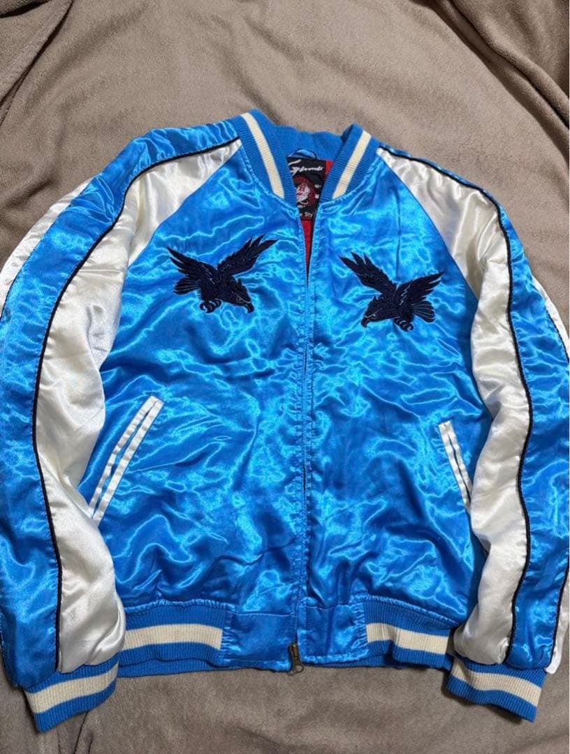 GUMU vintage 虎 鷲 日本限定 スカジャン サテン unisex