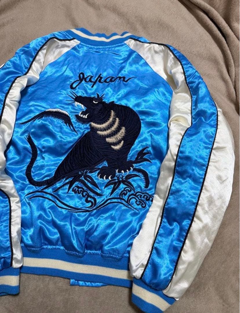 GUMU vintage 虎 鷲 日本限定 スカジャン サテン unisex