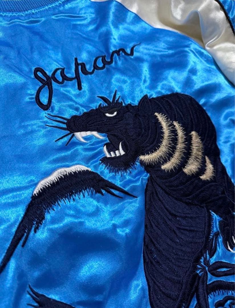 GUMU vintage 虎 鷲 日本限定 スカジャン サテン unisex