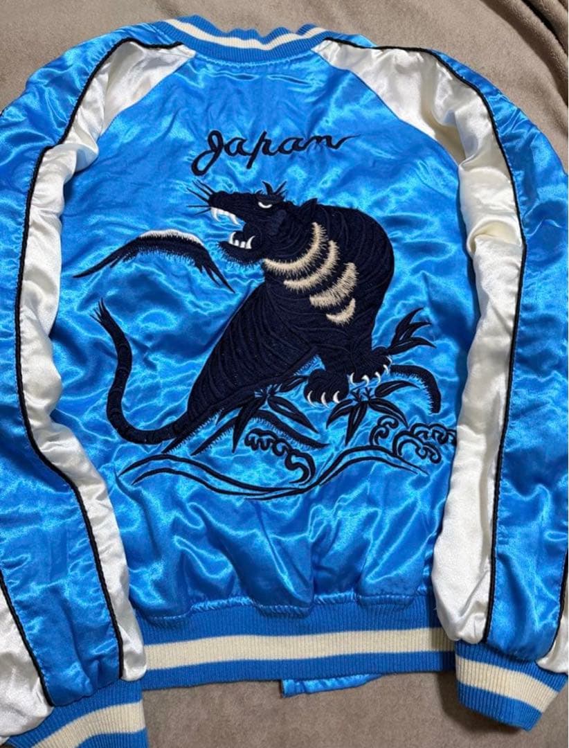 GUMU vintage 虎 鷲 日本限定 スカジャン サテン unisex