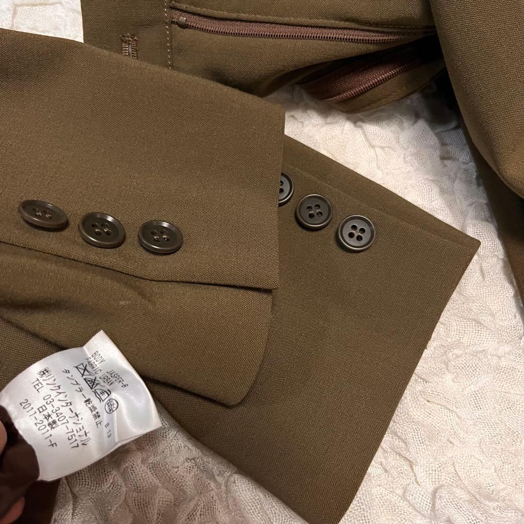 L 表裏 ストレッチ【Theory セオリー】セットアップ パンツ スーツ 茶色