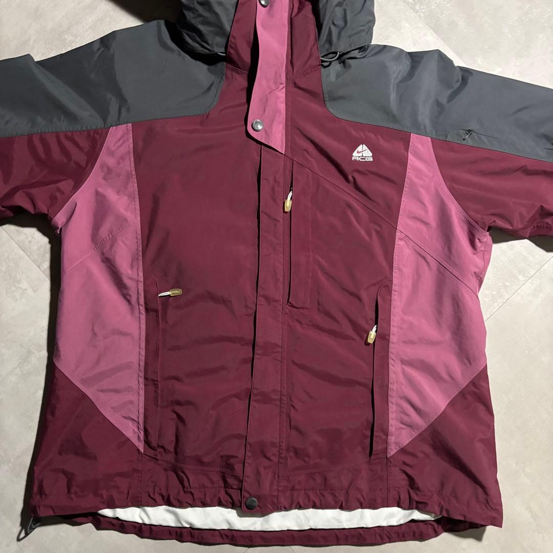 00s NIKE ACG ナイキ　マウンテンパーカー　ナイロンジャケット　小豆色