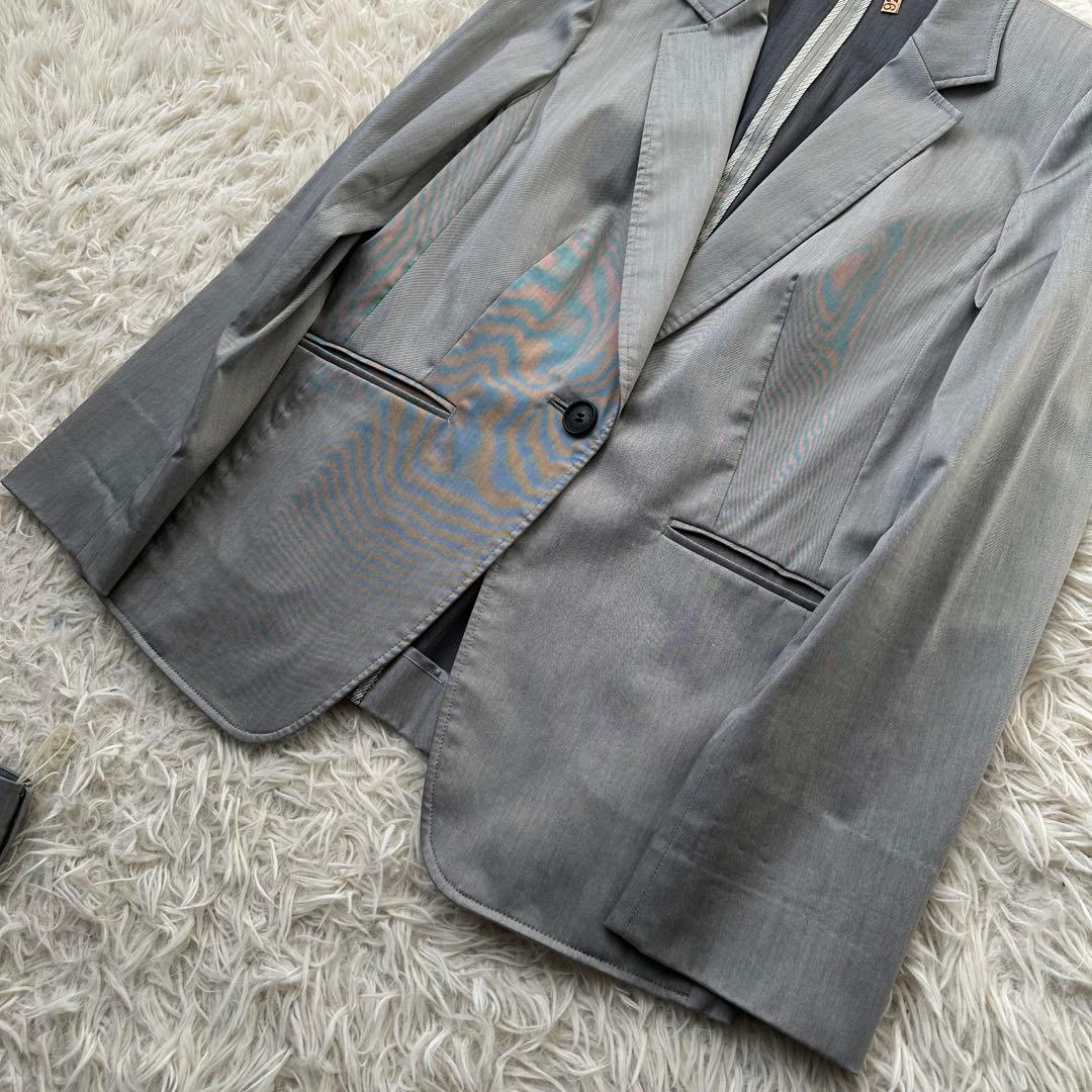 美品✨23区　パンツスーツ　グレー　ストレッチ　大きいサイズ　セレモニー　44