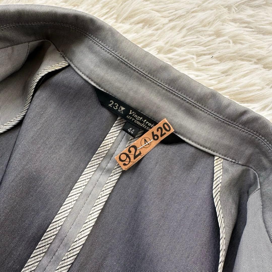 美品✨23区　パンツスーツ　グレー　ストレッチ　大きいサイズ　セレモニー　44