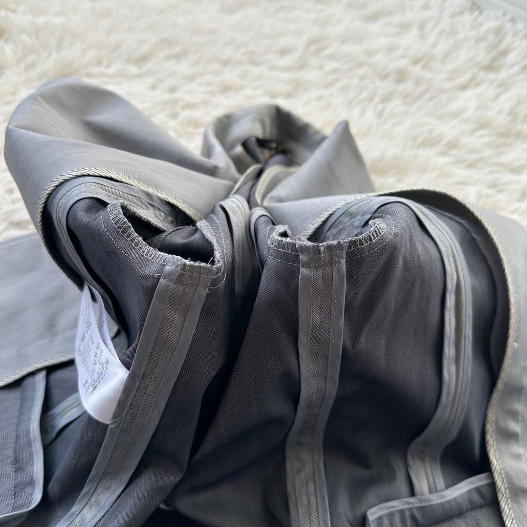 美品✨23区　パンツスーツ　グレー　ストレッチ　大きいサイズ　セレモニー　44