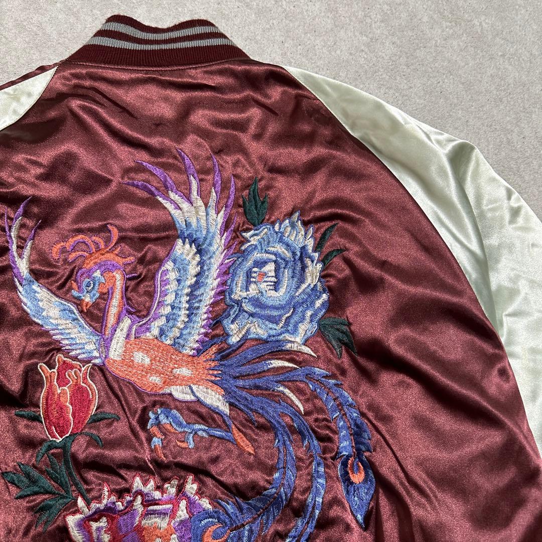 専用★LL 大きいサイズ✨　星姫　スカジャン　鳳凰　エンジ　レッド　キルティング