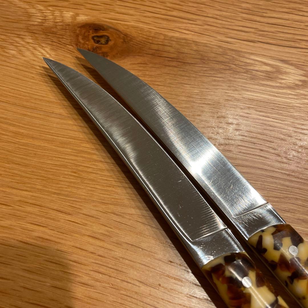 ジャン・ネロン ティエール テーブルナイフ キャメル 6本セット