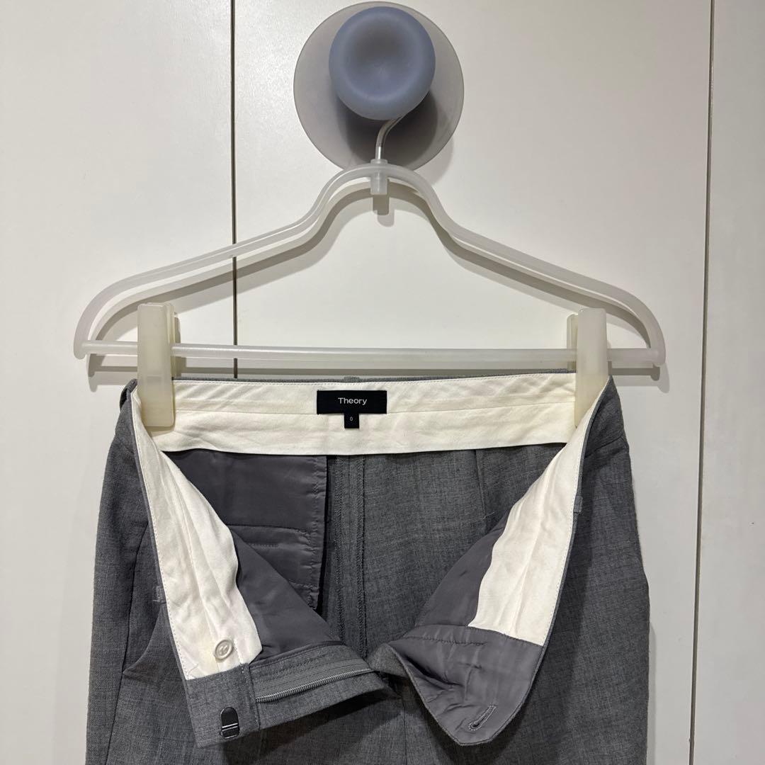 【美品】【Theory】グレー ビジネスパンツスーツ（上下）