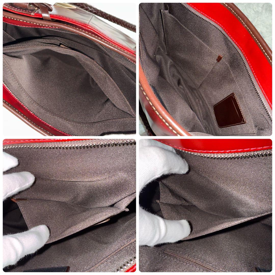 【未使用】Kiefer neu キーファーノイ ビジネスバッグ トートバッグ 赤