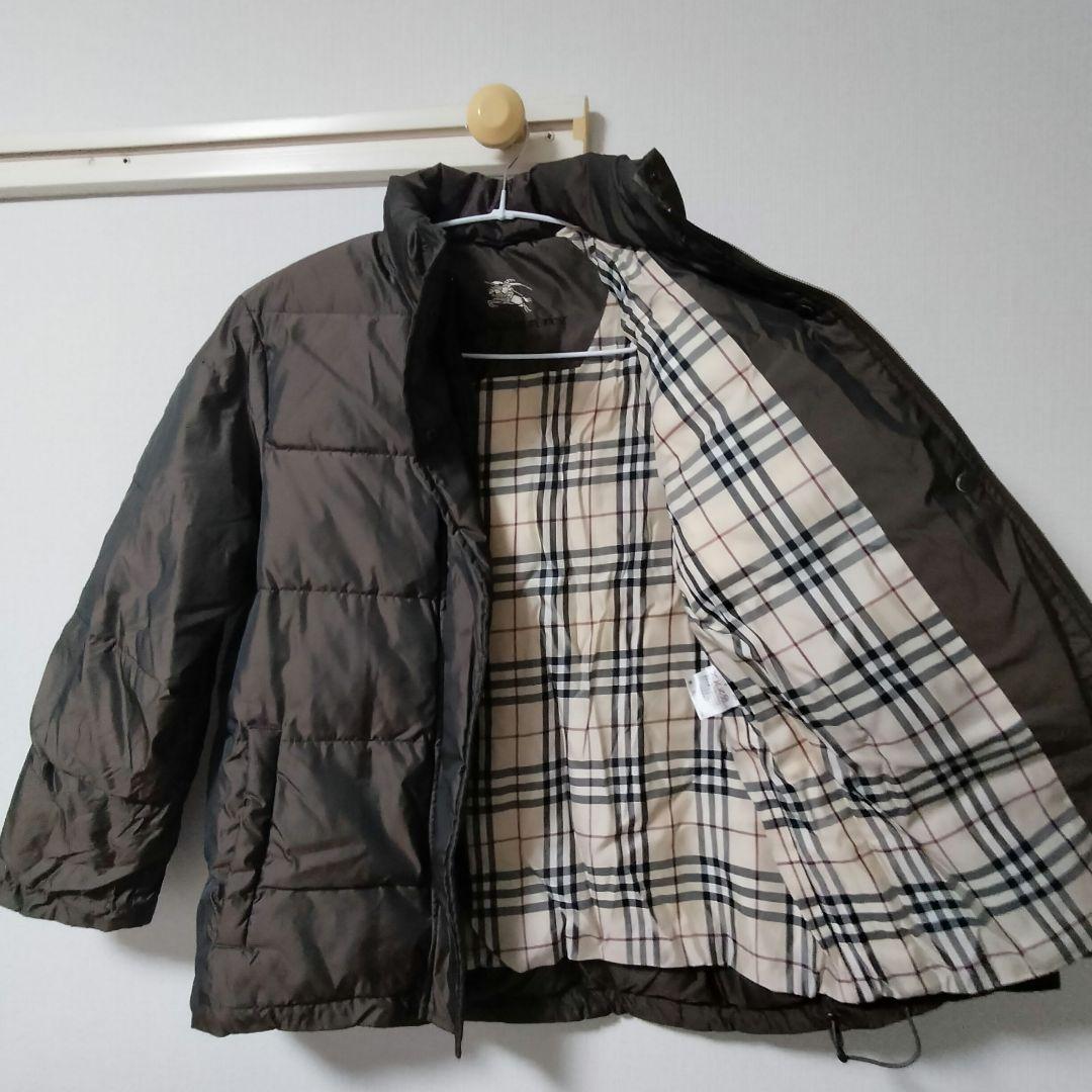 BURBERRY London ダウンジャケット ノバチェック ブラウン 9号