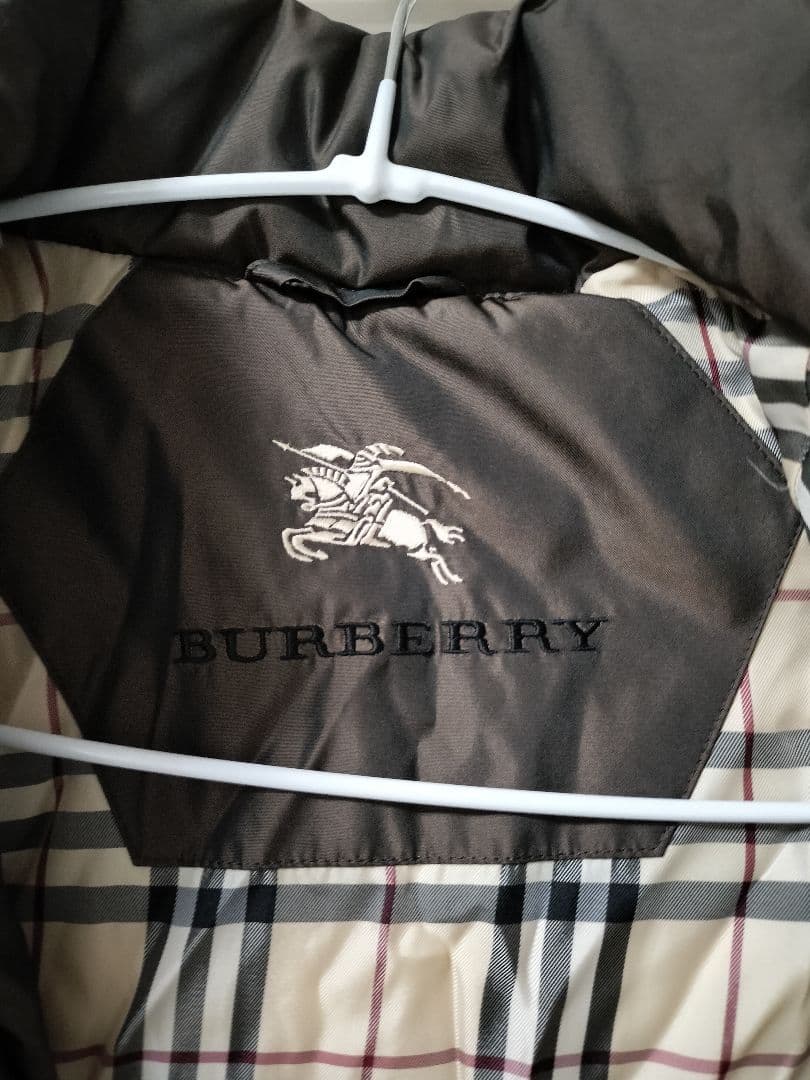 BURBERRY London ダウンジャケット ノバチェック ブラウン 9号
