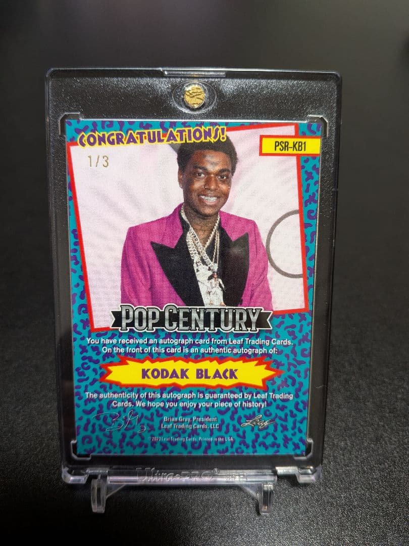 Kodak Black Pop Century サインカード 1/3