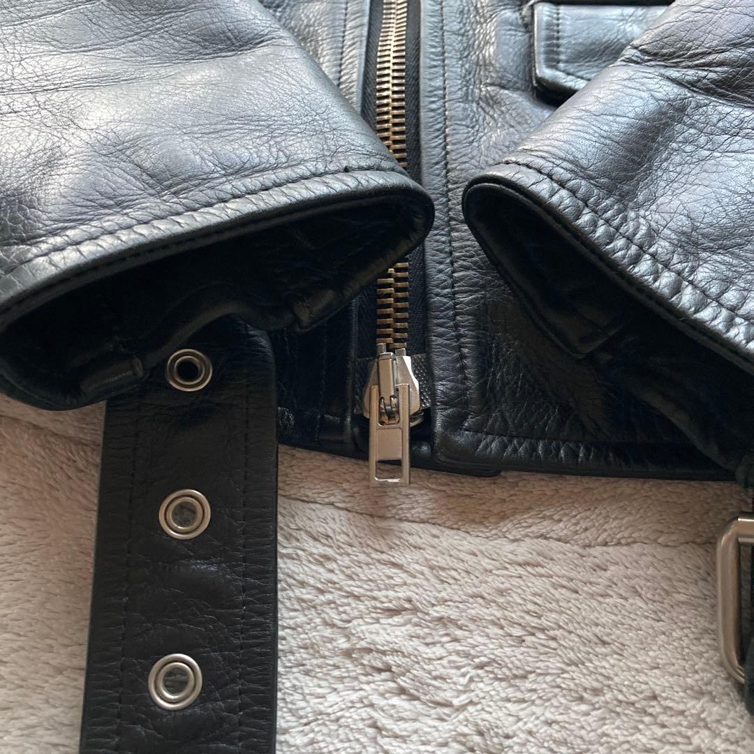 Lithium Homme リチウムオム　 レザー　ダブルライダース 42