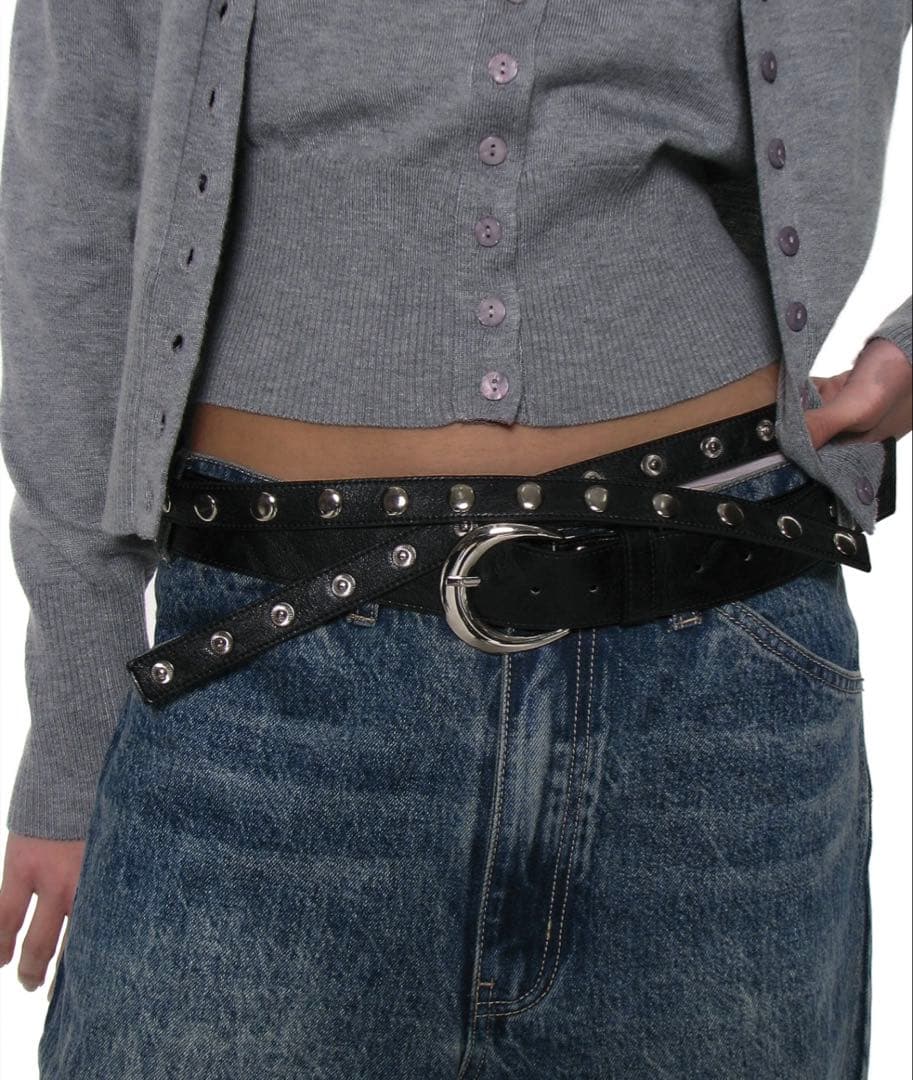 PARTIMENTO WOMEN レイヤードベルト　黒