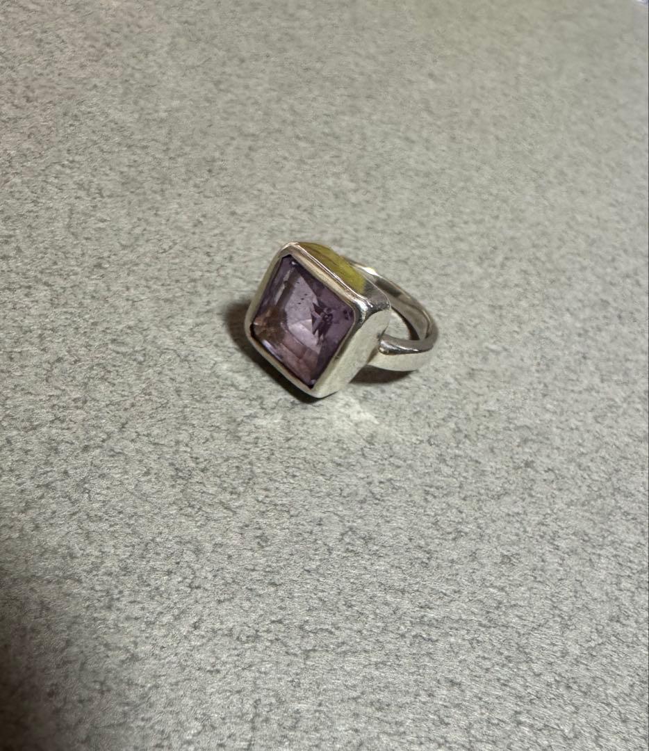 アガット agete アメジストリング　シルバー