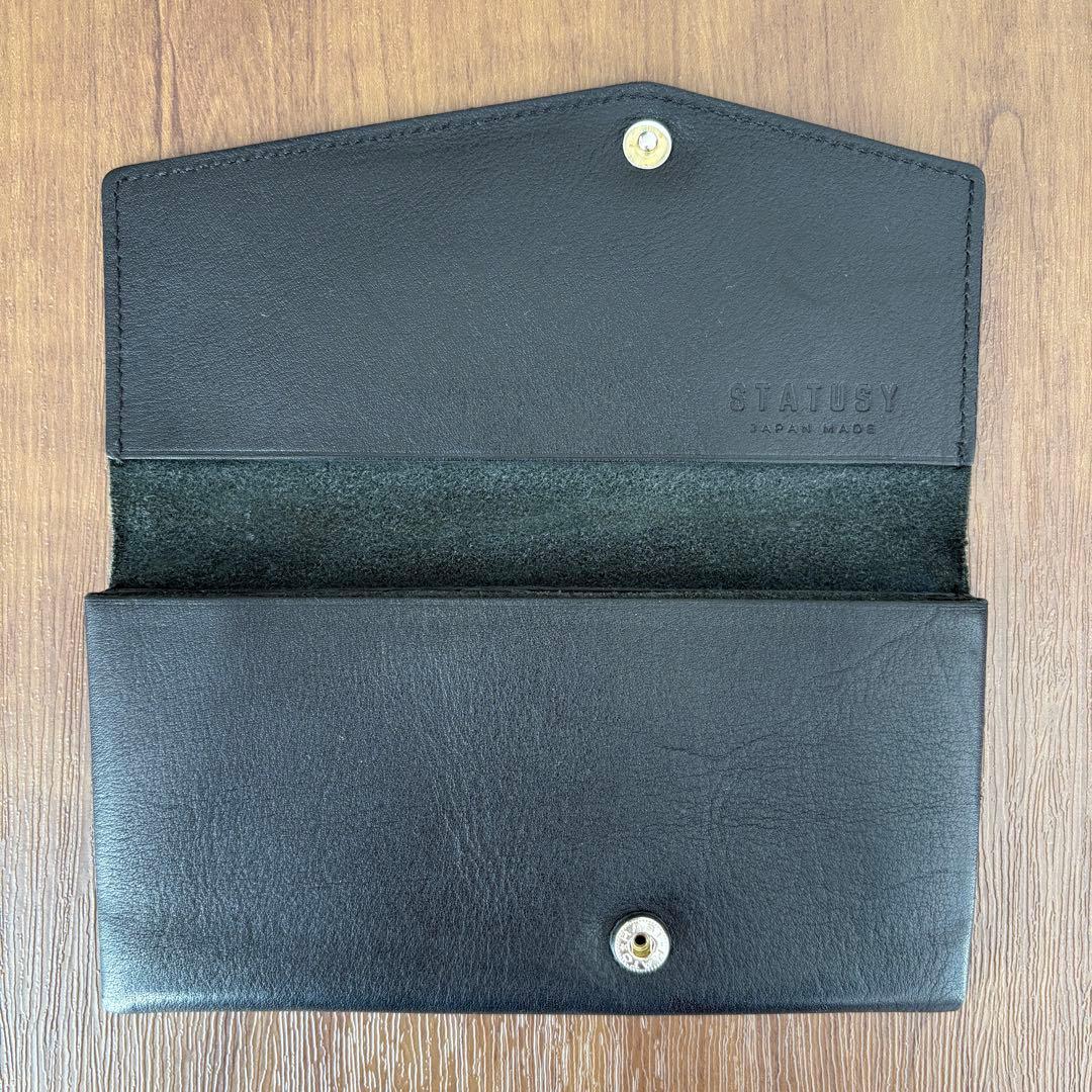 STATUSY il mode ステータシー イルモード　長財布 黒