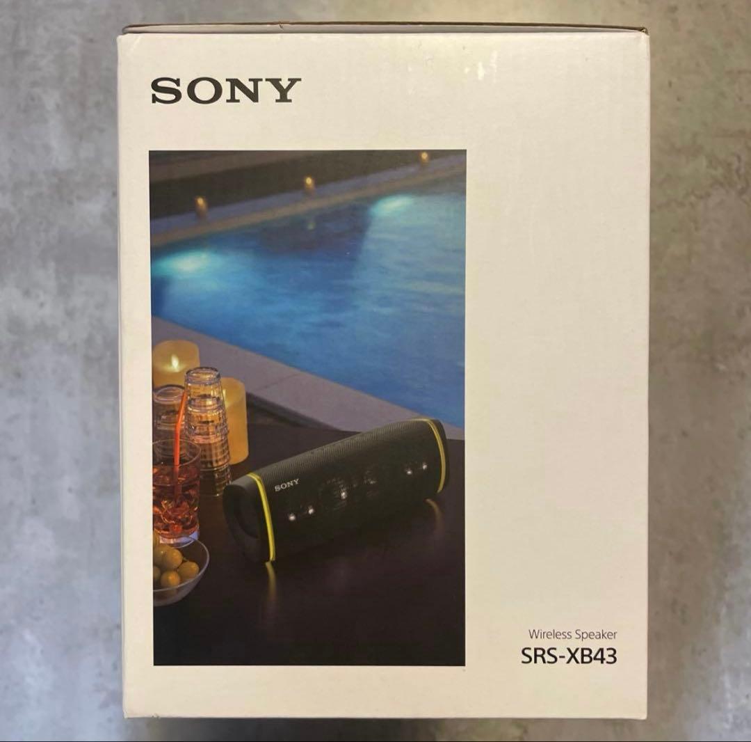 【数回使用、美品】ソニー ワイヤレスポータブルスピーカー SRS-XB43