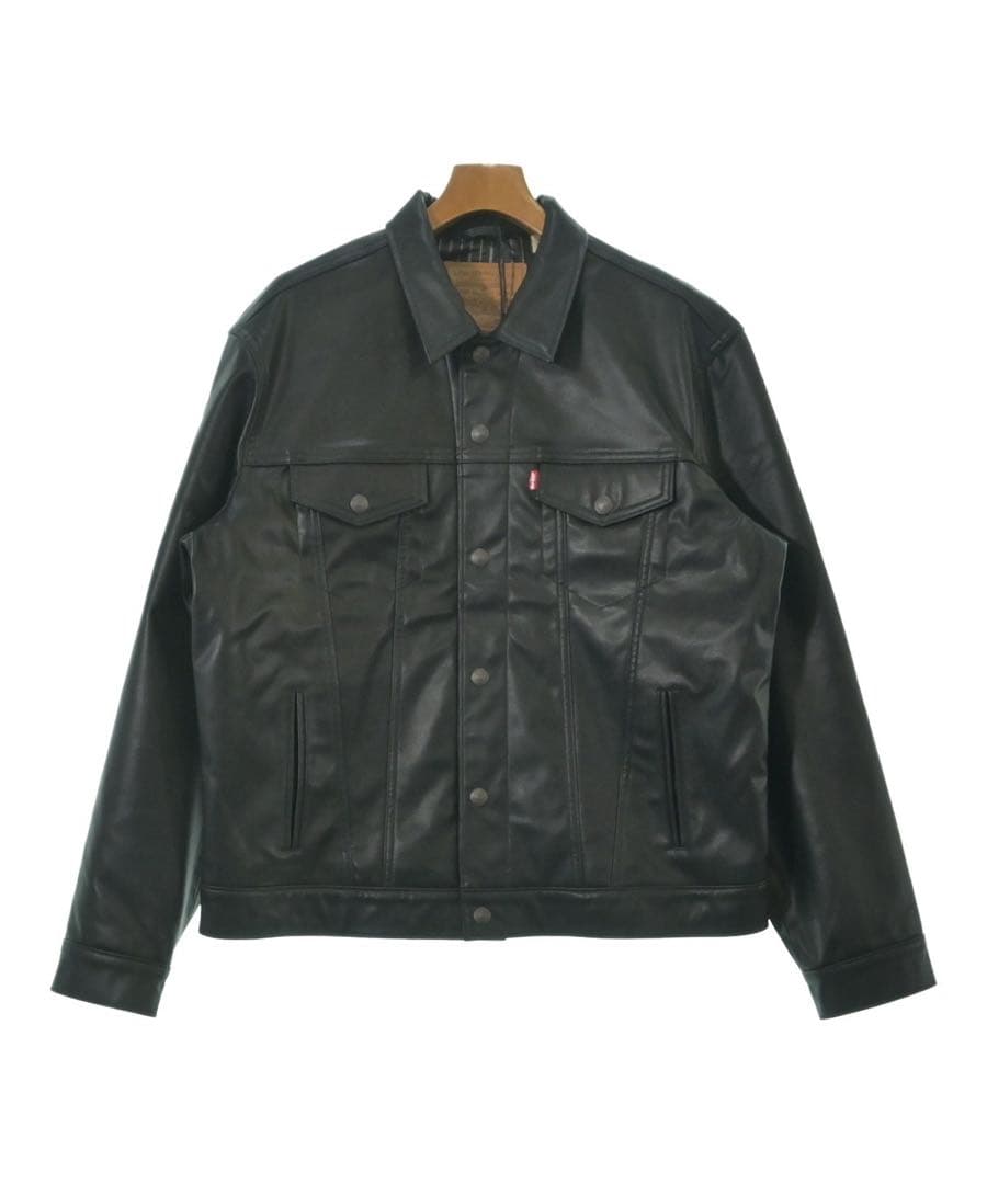 希少　未使用級 リーバイスプレミアム　レザートラッカージャケット