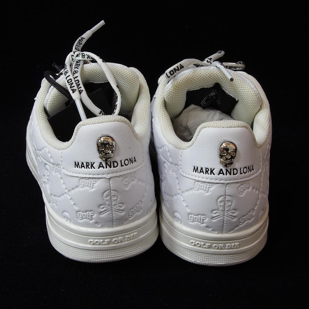 MARK&LONA マークアンドロナ エンボスキルトスカルスニーカー23.0