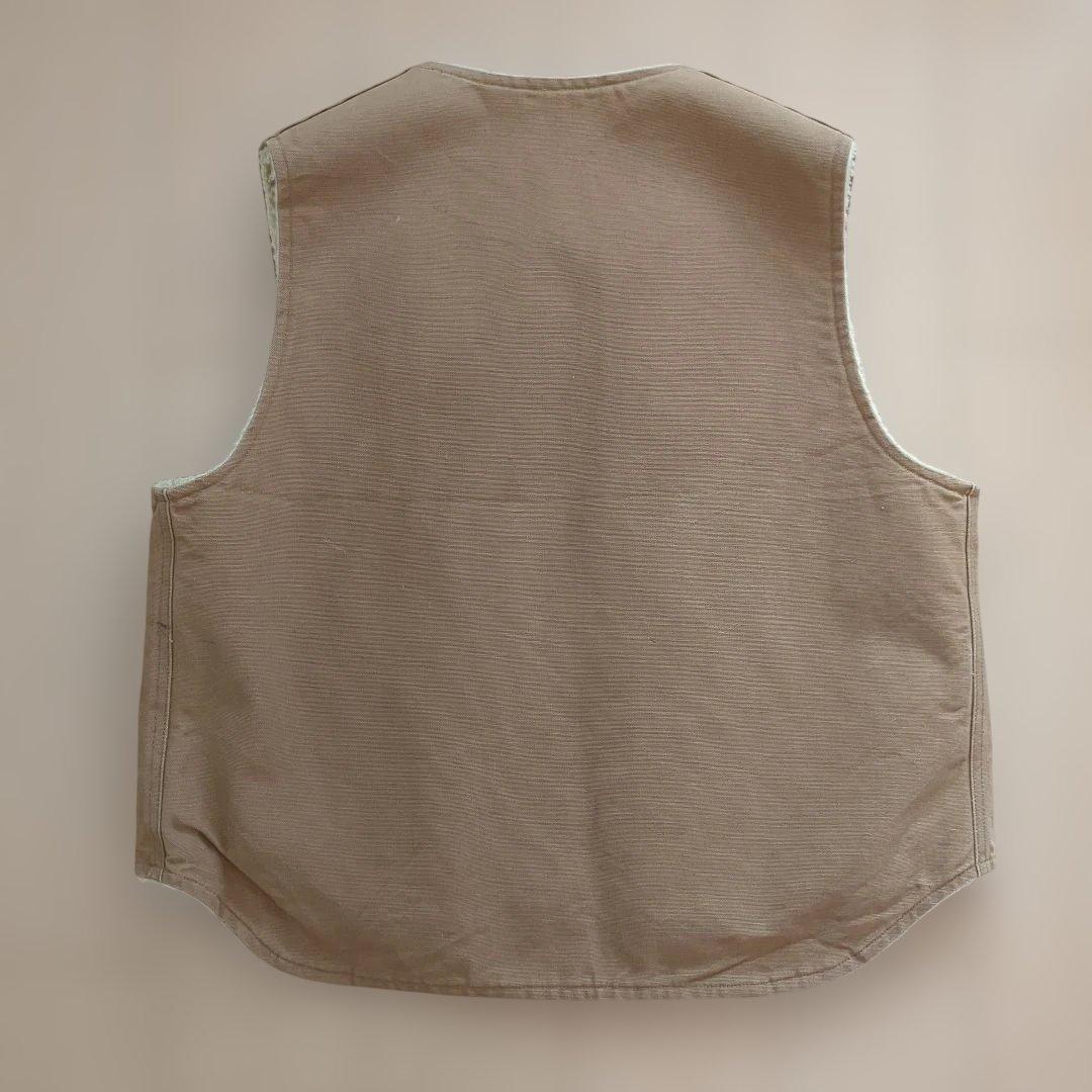 90s USA製 カーハート ワークベスト ブラウン XL 野村訓市