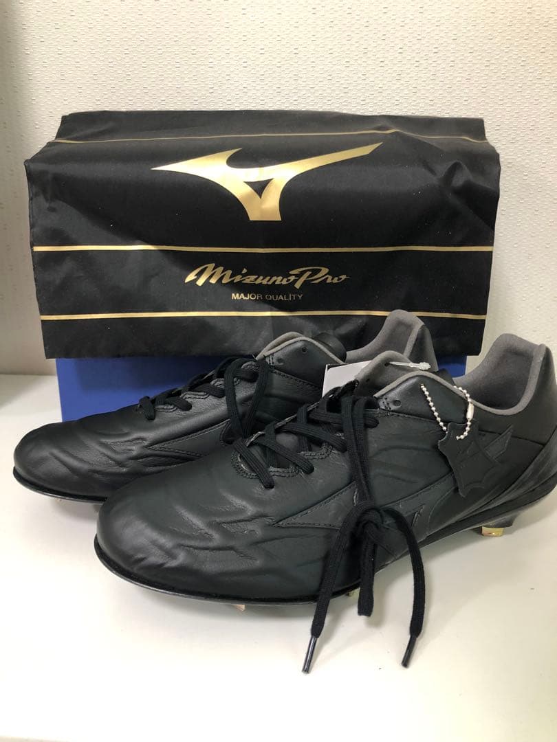 【新品・未使用】ミズノプロQS スパイク27.0㎝ ブラック
