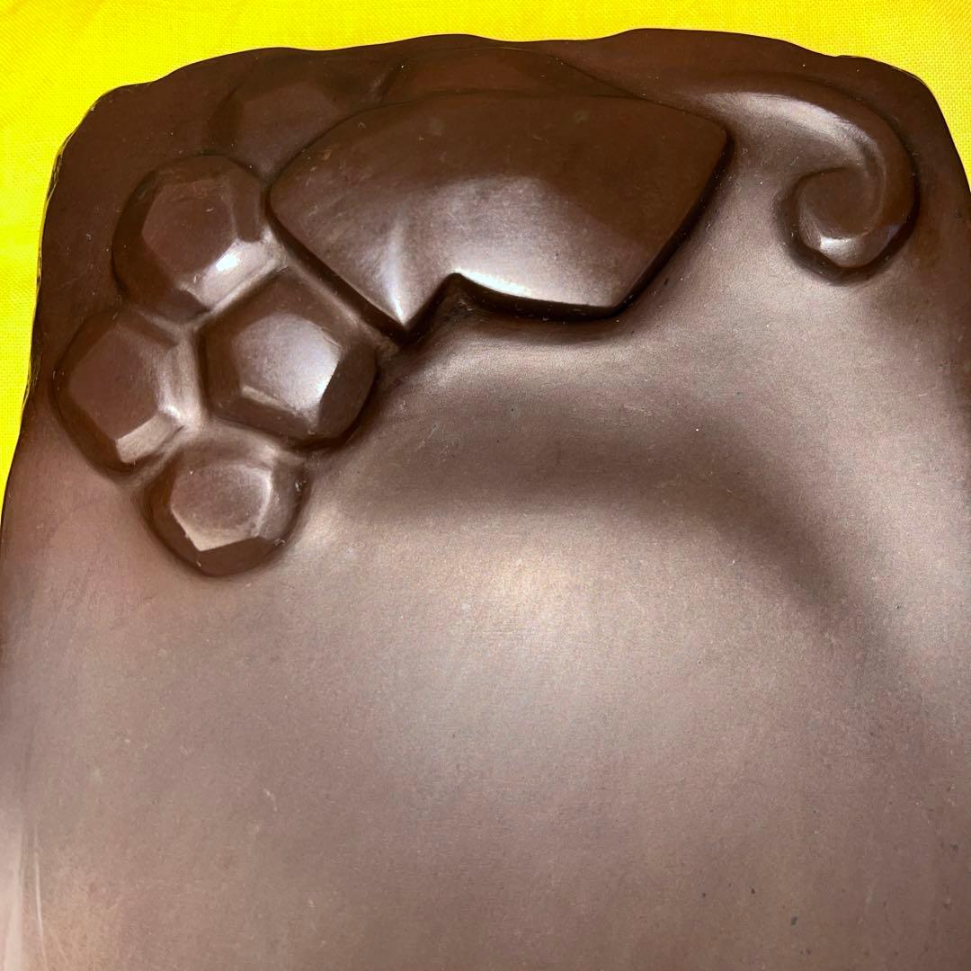 ⭕️赤間硯　名工　堀尾卓司　みのり文研　新品美品　希少　特殊硯　女性好み