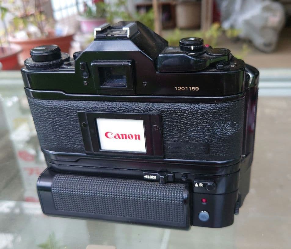 CanonA-1 フィルムカメラ　モータードライブ　シグマ16mmレンズ付き