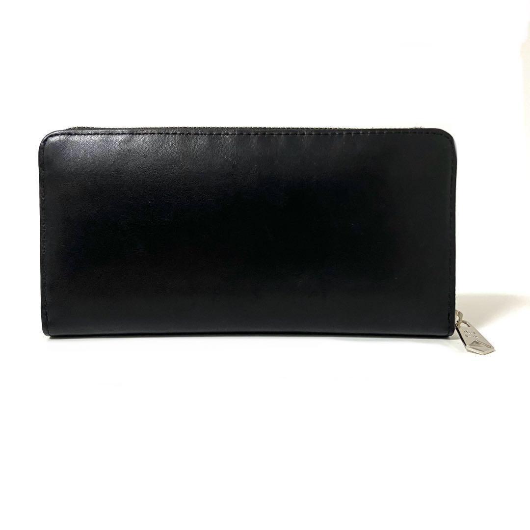 ポールスミス✨メンズ✨ラウンド✨ファスナー長財布✨マーケトリーストライプラビット