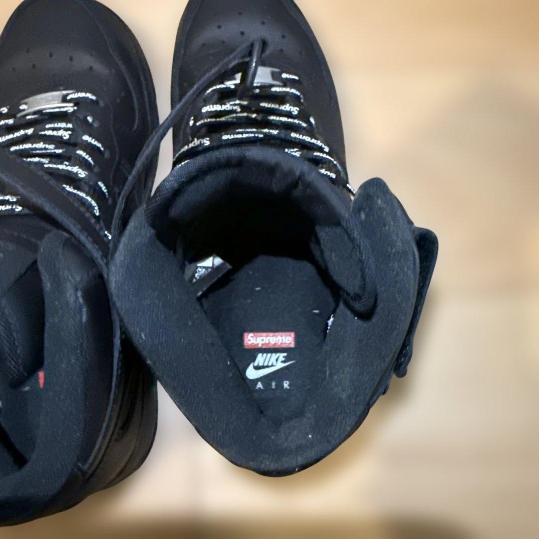 Nike Air Force 1 Mid Supreme ブラック 25cm