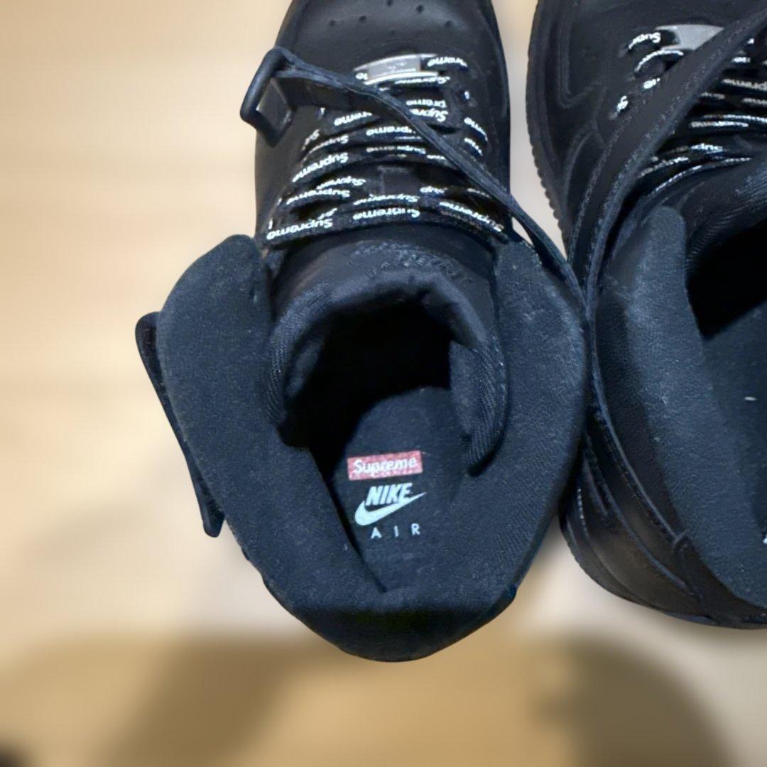 Nike Air Force 1 Mid Supreme ブラック 25cm