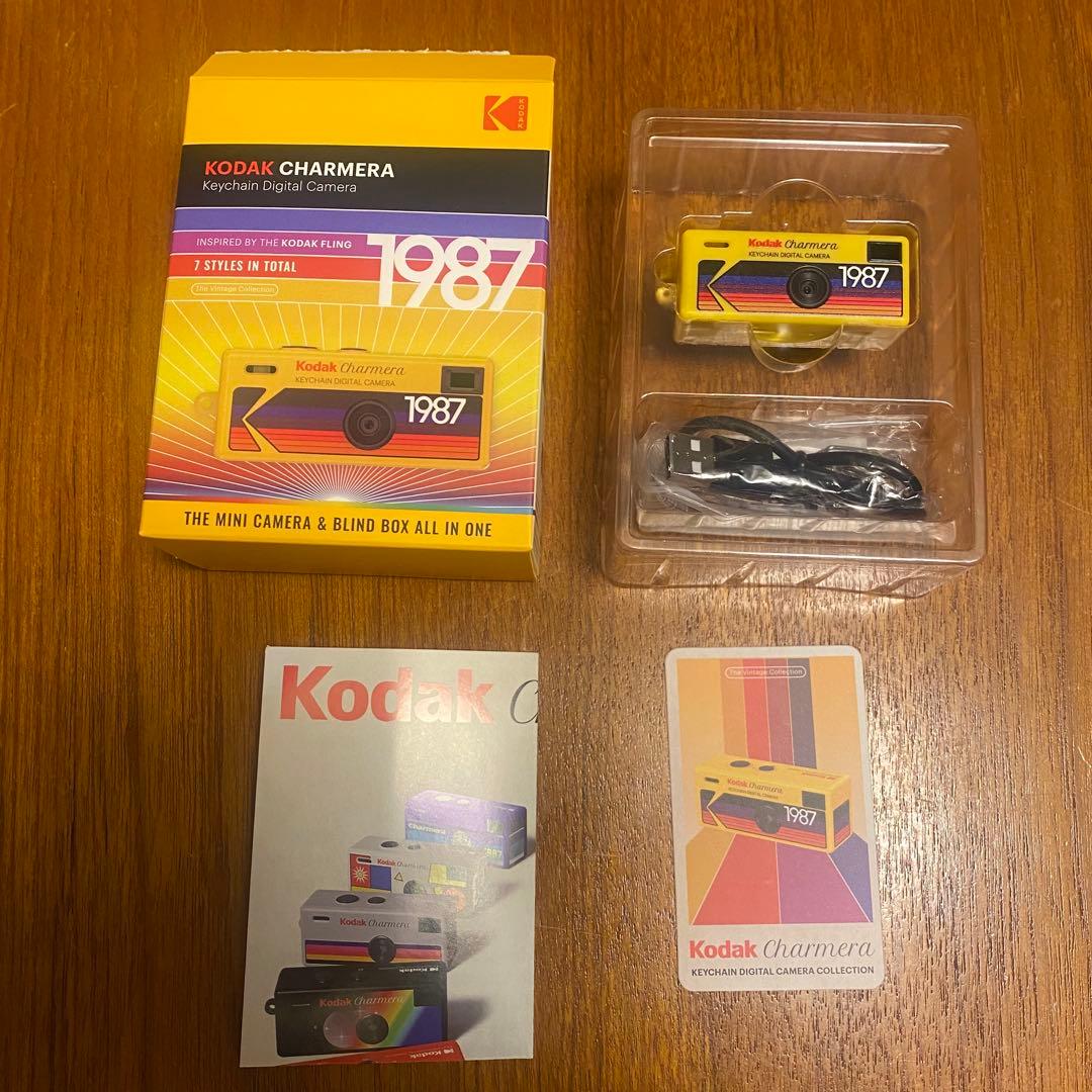 未使用品 イエロー Kodak Charmera チャメラ キーホルダーデジカメ