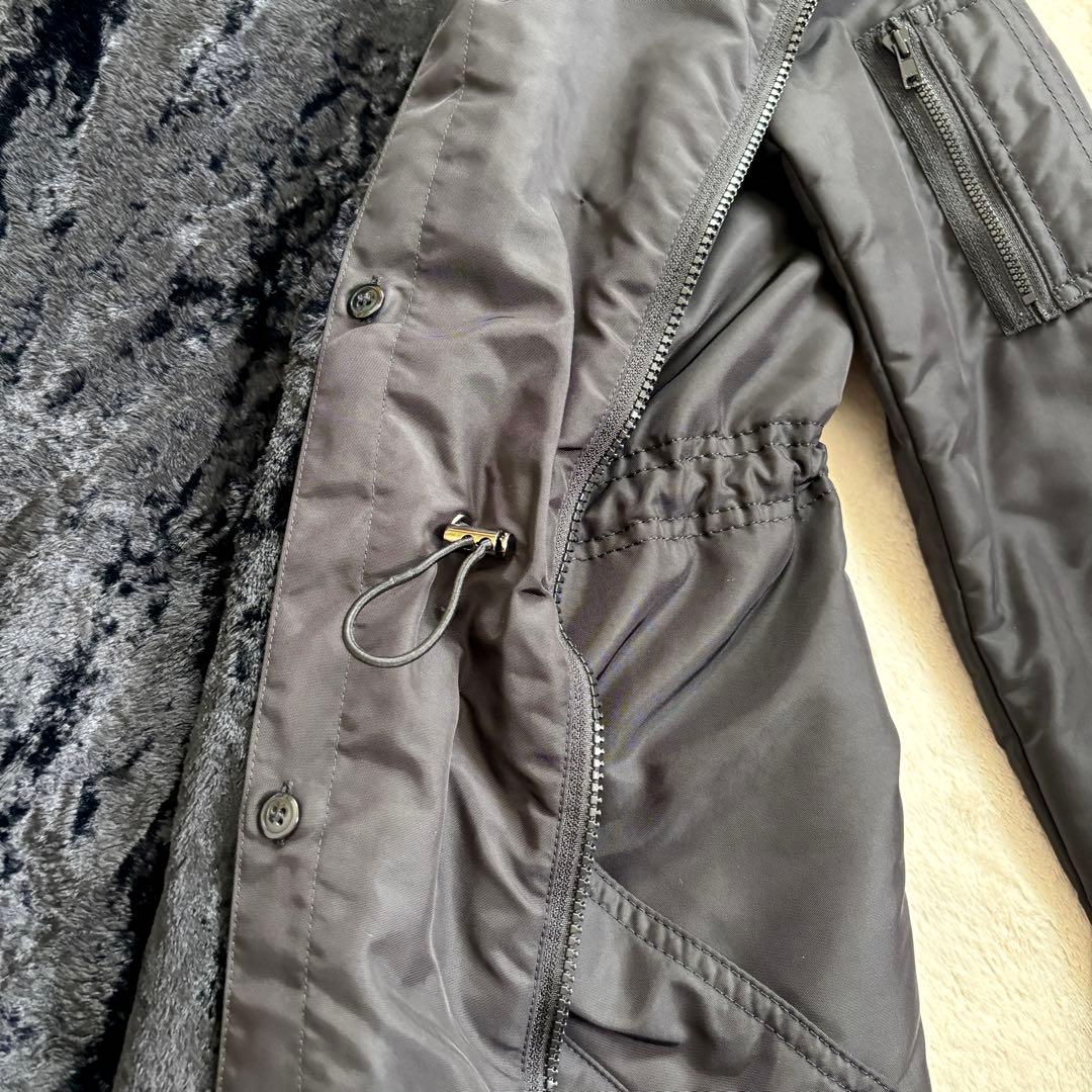 【美品】23区 LIMONTA ライナー付き　モッズコート　黒　大きめサイズ