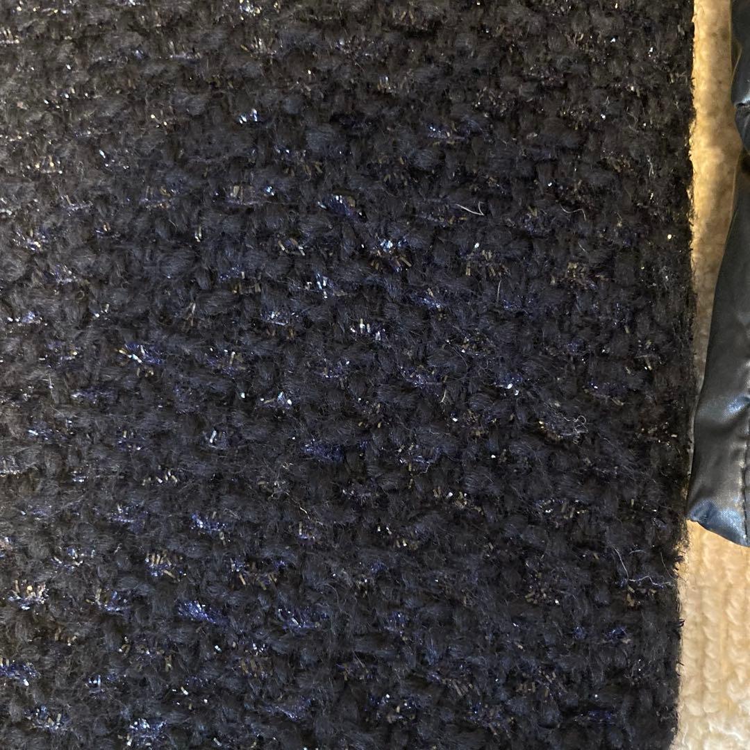 【最終価格】HERNO ヘルノ 軽量ダウンジャケット ネイビー ツイード袖 XS