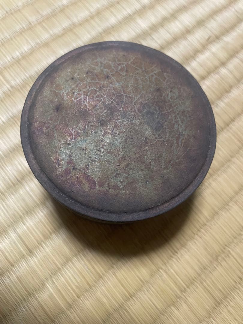 瀬川辰馬　蓋物　硫化銀彩　値下げ不可