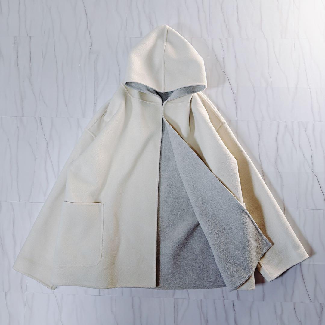 GALERIE VIE ダブルフェイス リバーシブル ショートコート フード