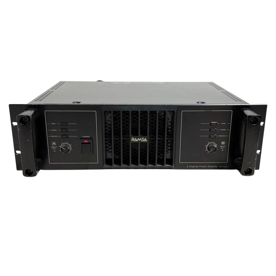 【動作品】ナショナル RAMSA WP-9220 パワーアンプ 業務用