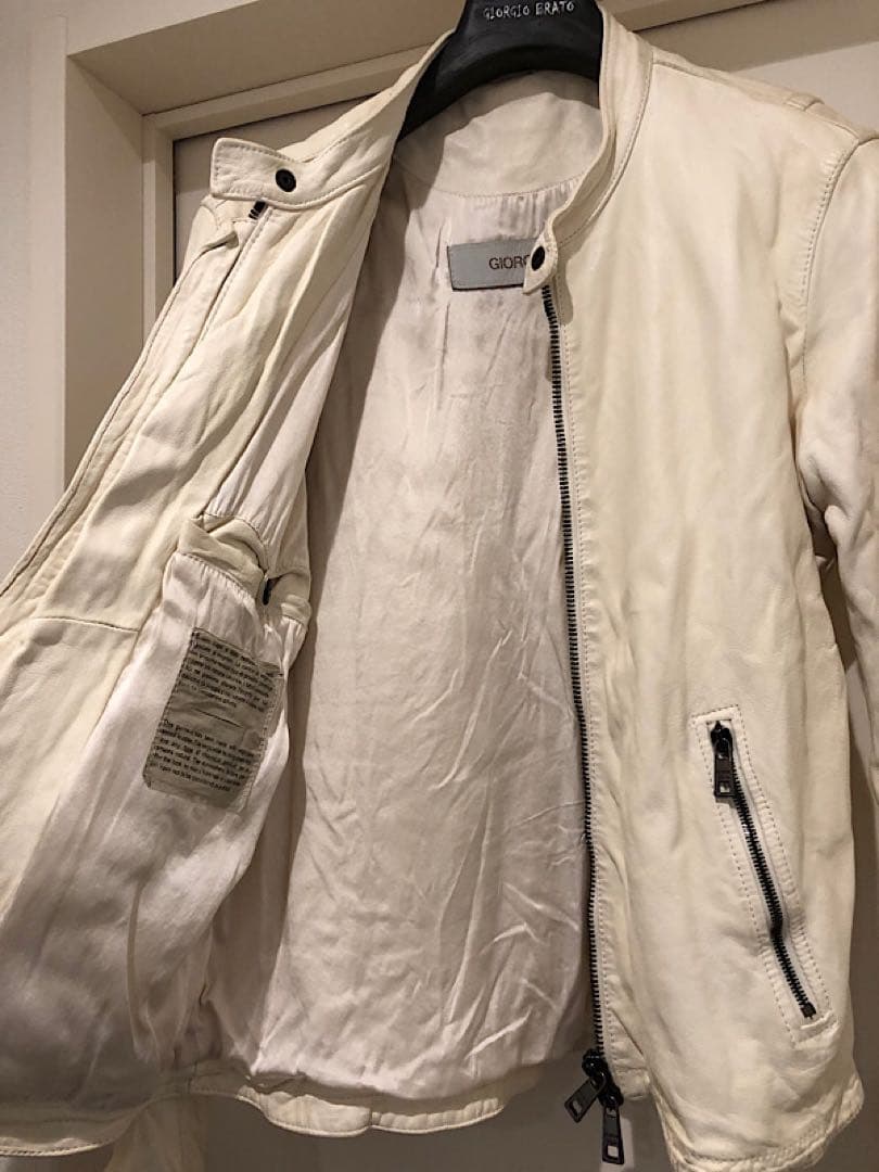 GIORGIO BRATOジョルジオブラット21FWラムレザーシングルライダース