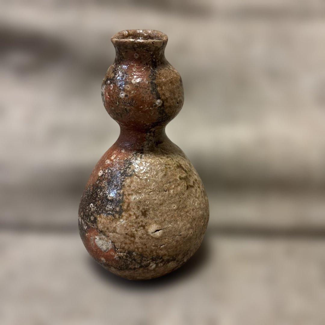 備前焼 徳利 瓢箪形 窯変美 酒器 一輪挿し 古陶風
