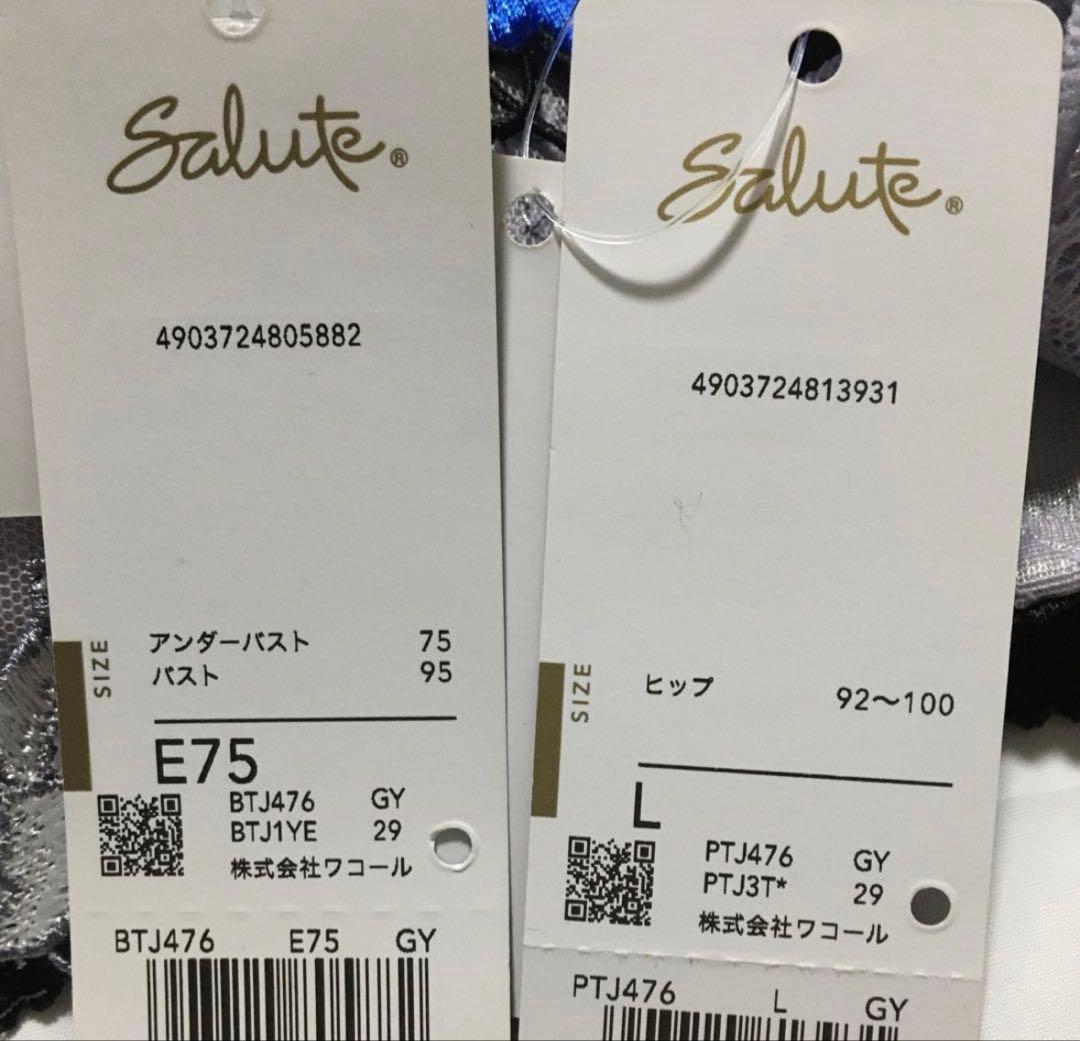 新品　ワコール　サルート 76G ブラジャー E75 ソングL