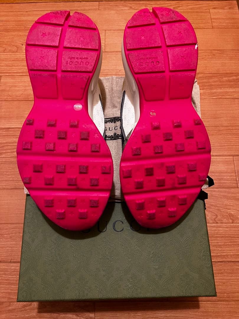 GUCCI GGパターン スニーカー イエロー/ネイビー