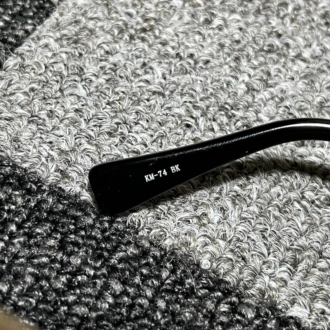 ★ 新品未使用 ★ 金子眼鏡　KM-74　BK　サーモント型　跳ね上げ式