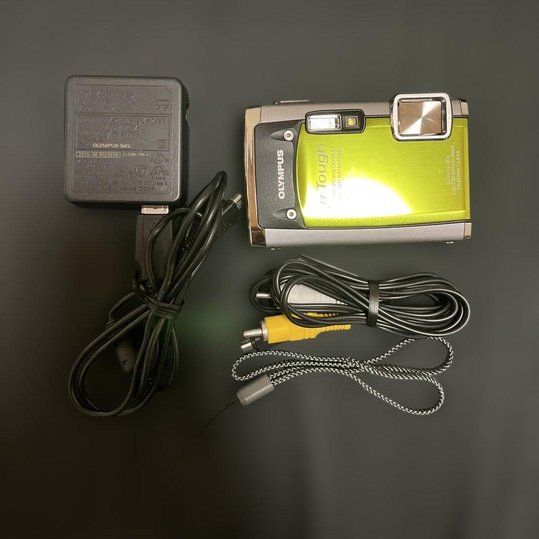 オリンパス　Tough　6020 防水　デジタルカメラ　グリーン　中古品