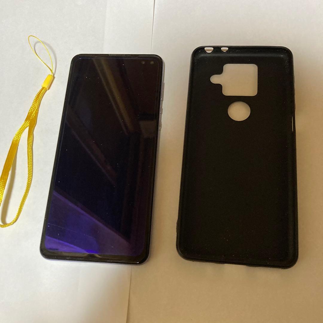 SHARP AQUOS パープル 本体 ケース付き