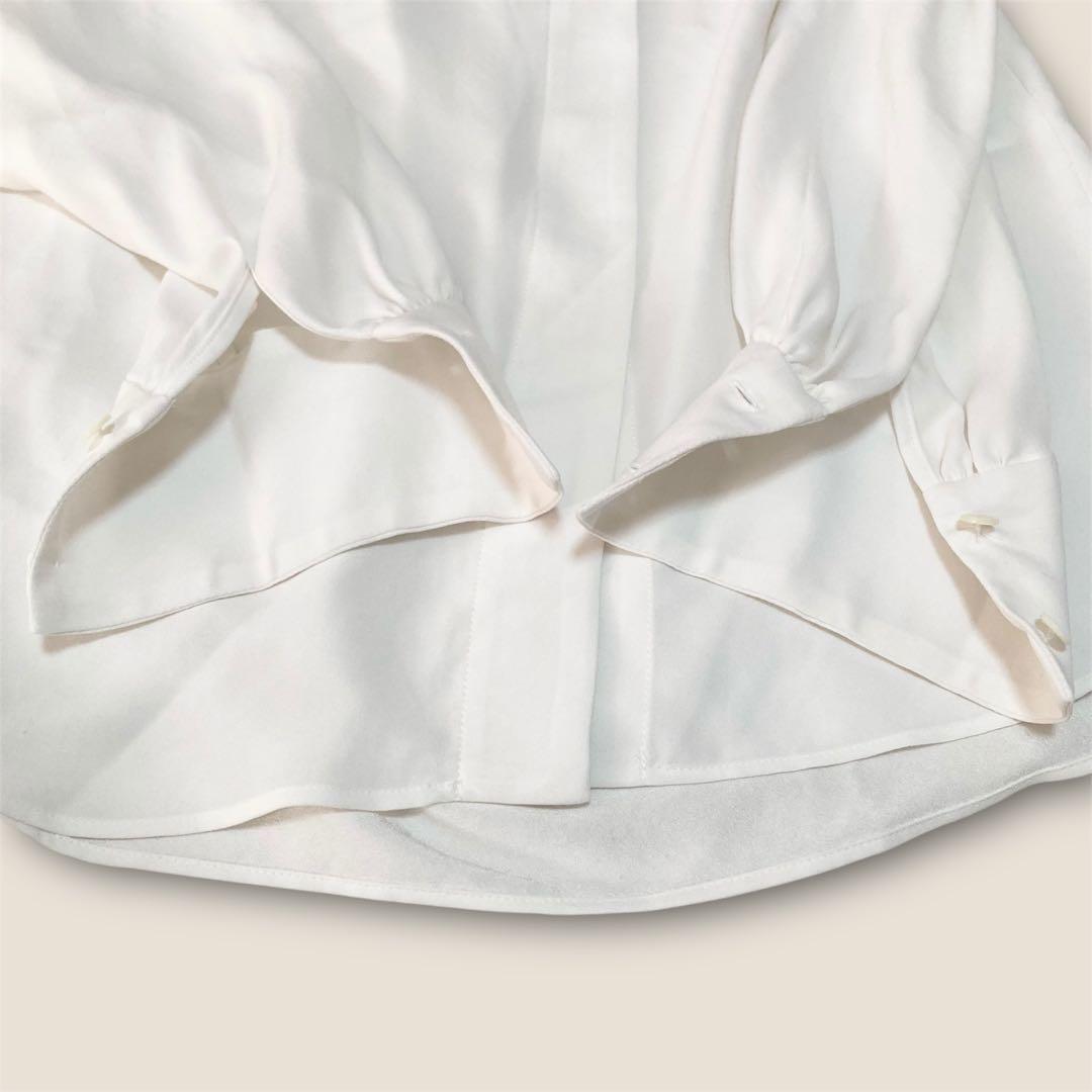 [美品]VERMEIL par iena バックサテンケープブラウス イエナ