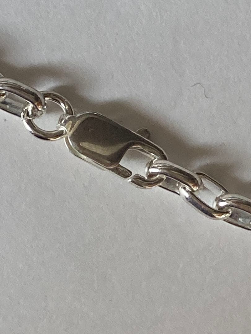 silver925ブレスレット長小豆