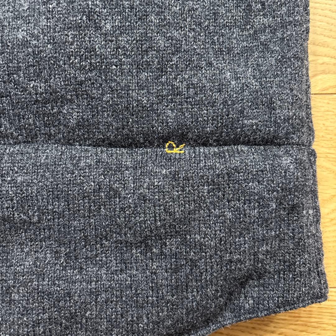 45R シェットランドニット×ナイロンベスト