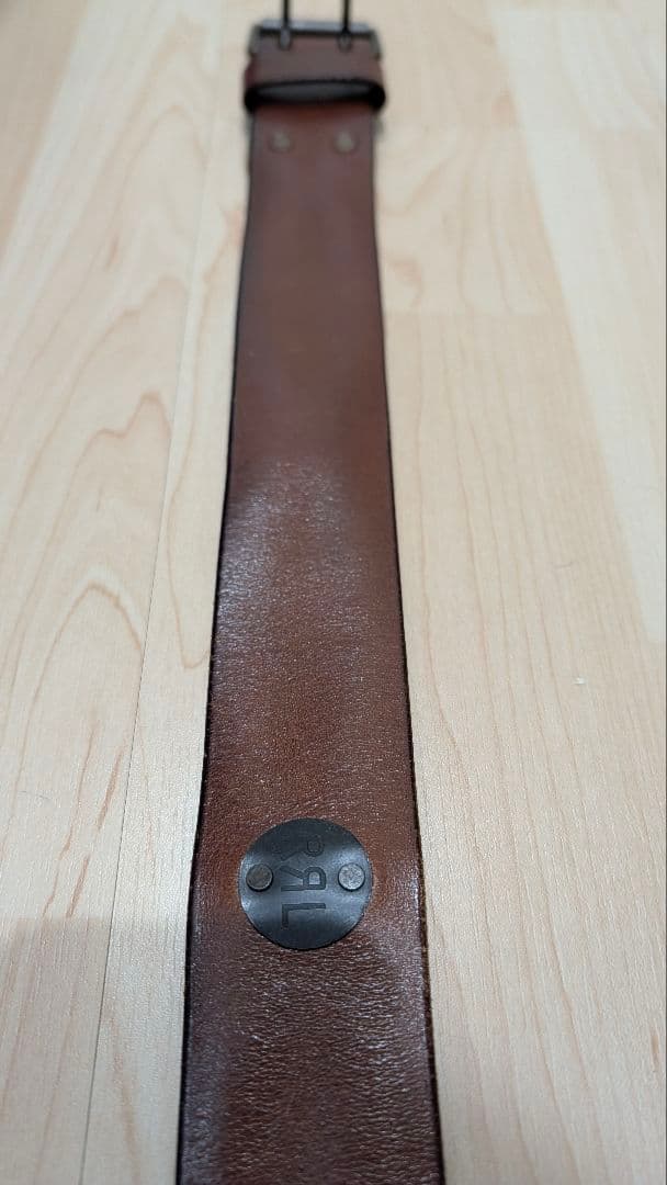 ​【極太4.7cm】RRL レザーベルト 32 ダブルアールエル